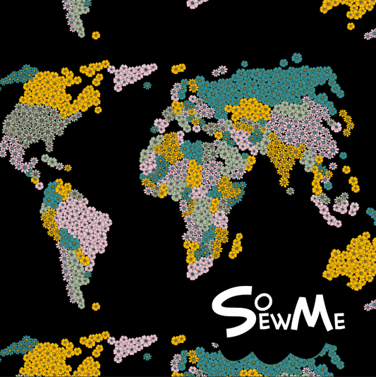 Blooming World Black GOTS-Trikå/Jersey