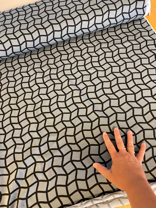 Grafisk Ruta Jersey/Trikå