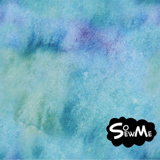 Watercolor Blue Öglad Jogging