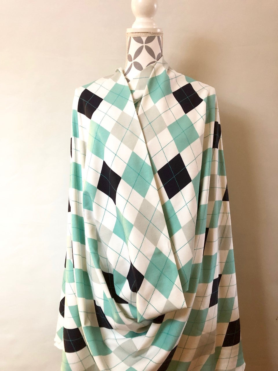 Argyle Mint Sweatshirt/College
